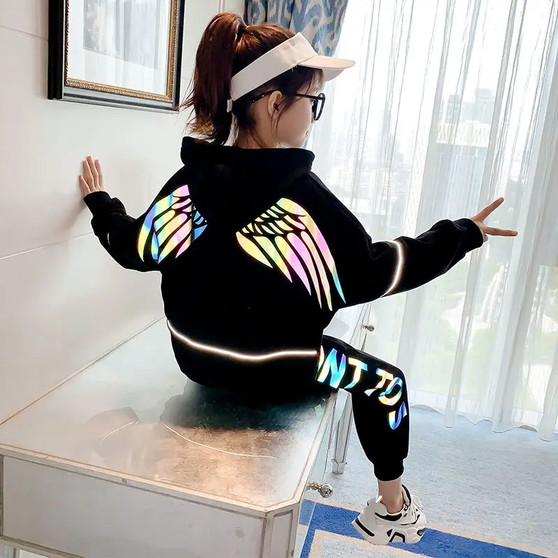 От 3 до 15 лет Сезон весна осень Детские комплекты из двух вещей для девочек