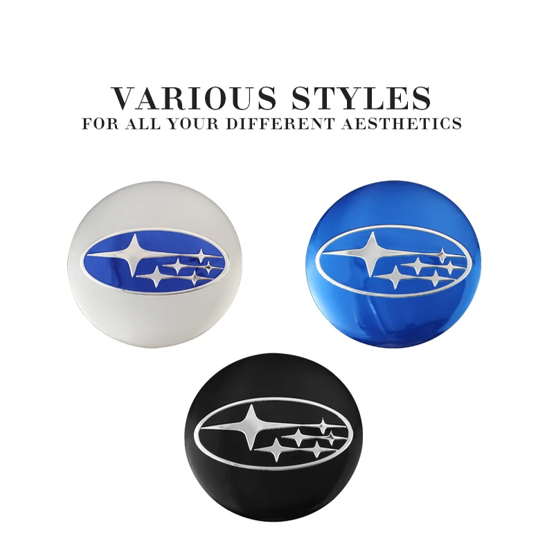 4Pcs 56mm Car Wheel Center Cover Emblem Stickers For Subaru Crosstrek Legacy Impreza Forester Mpreza Tribeca XV BRZ WRX Ascent | Автомобили