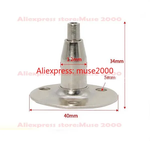 Зажим для потолочного провода с круглой основой застежка проводов выставочный