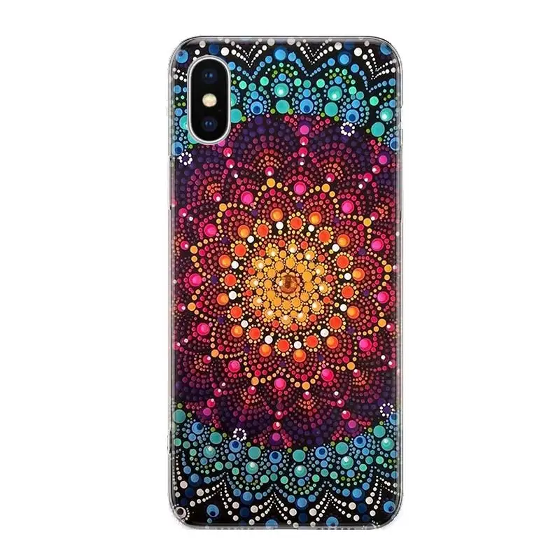 Чехол для телефона мандалы чакры йоги iPhone 11 5 5s SE 6 6s 7 8 Plus X XS XR Pro Max Мягкий
