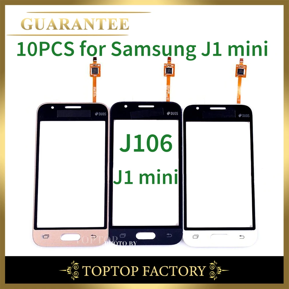 10 шт./лот сменный дигитайзер для Samsung Galaxy J1 mini prime сенсорный экран J106F J106H J106B Сенсорная панель Переднее стекло объектива
