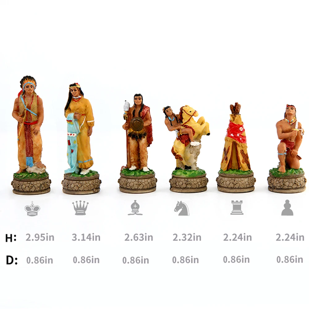 Индийский герой война Резина шахматы тема настольная игра игрушечный стол