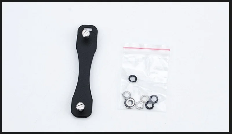 Black EDC держатель для ключей алюминиевый сплав брелок гибкий держатель для ключей зажим EDC алюминиевый держатель для ключей зажим для ключей Органайзер папка - Цвет: Black