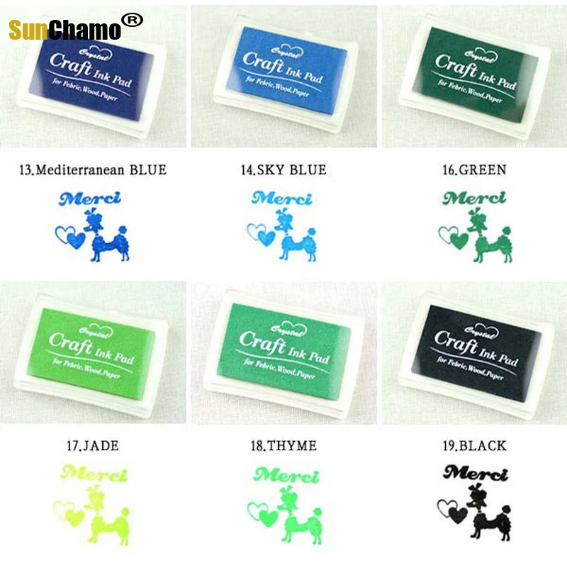15 цветов Inkpad ручная работа сделай сам ремесло на масляной основе чернила