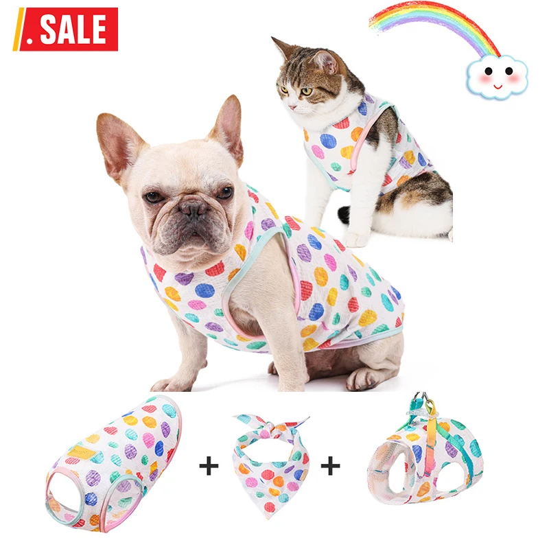 Одежда для домашних животных летняя одежда собак рубашка милая костюм кошек