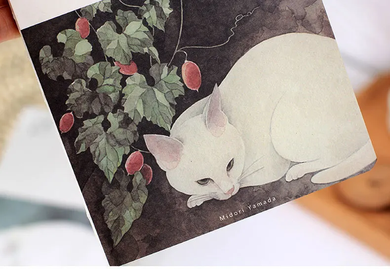 "Цветочный Кот" милый Рисование ноутбука чистая бумага Блокнот Журнал Sketchbook Исследование Дневник канцелярские принадлежности подарок