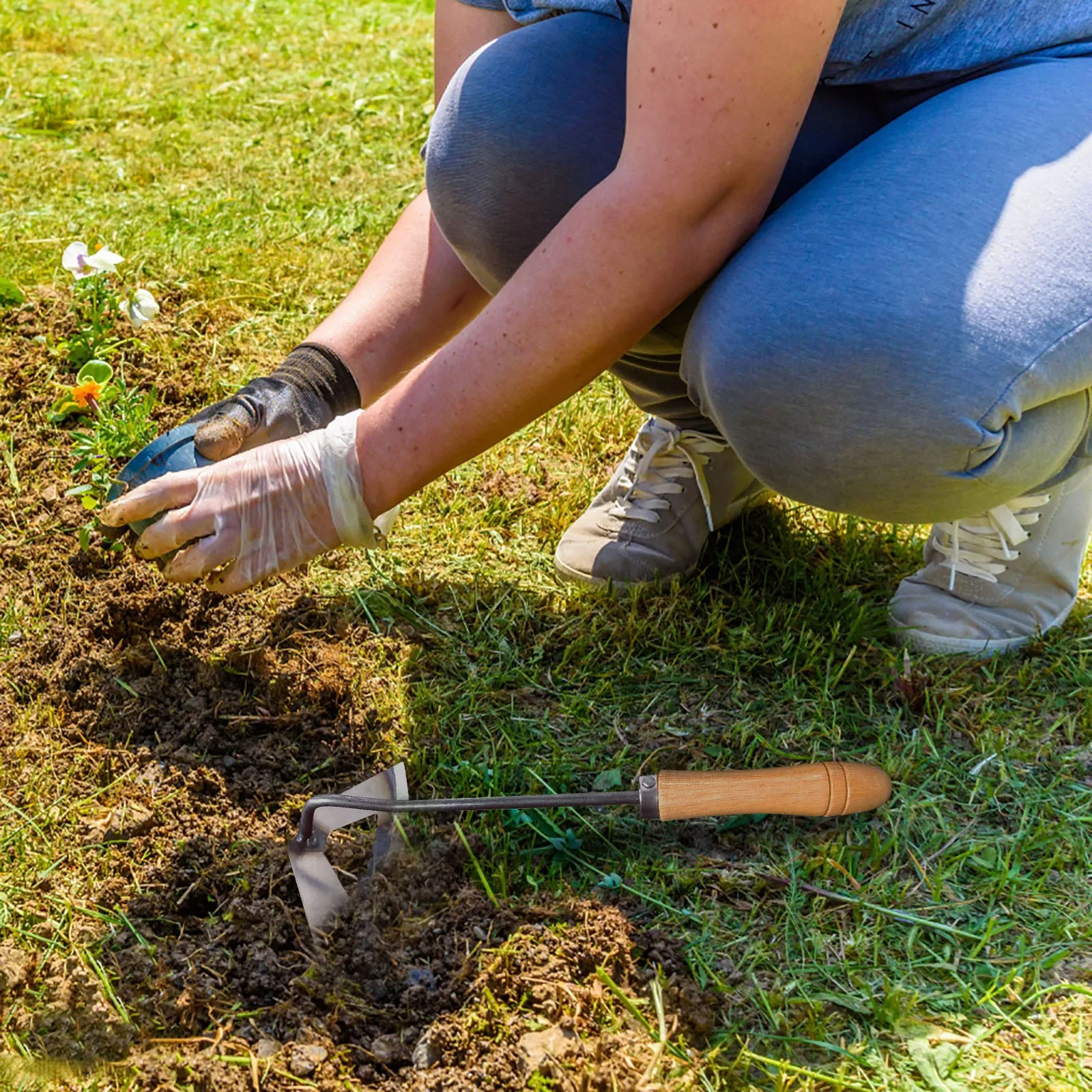 Ручная лопатка аксессуары острые и прочные садовые инструменты ручка для сада