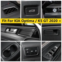 stainless steel accessories handle bowl water cup holder co pilot glove box sequin cover trim for kia optima k5 gt 2020 2022
