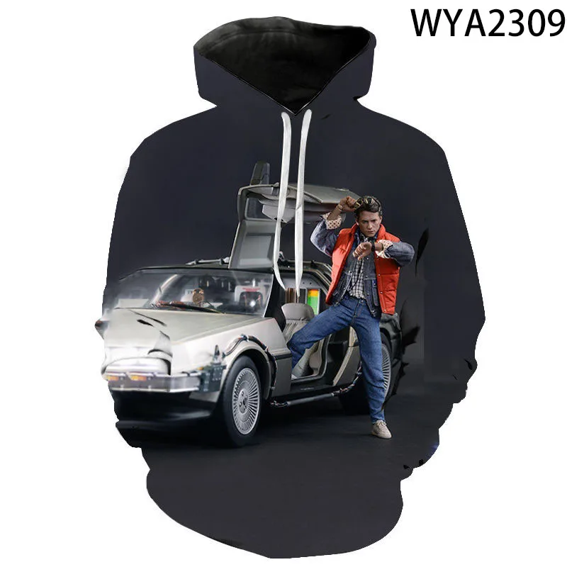 Толстовки с 3D принтом Назад в будущее для мужчин и женщин Детские повседневные