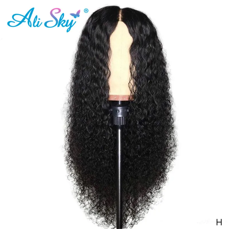 Kinky Curly Lace Front Human Hair Wigs 13x4 13x6 Glueless Afro Curly 4x4 5x5 Closure Wig Transparent HD T Part Lace Frontal Wigs