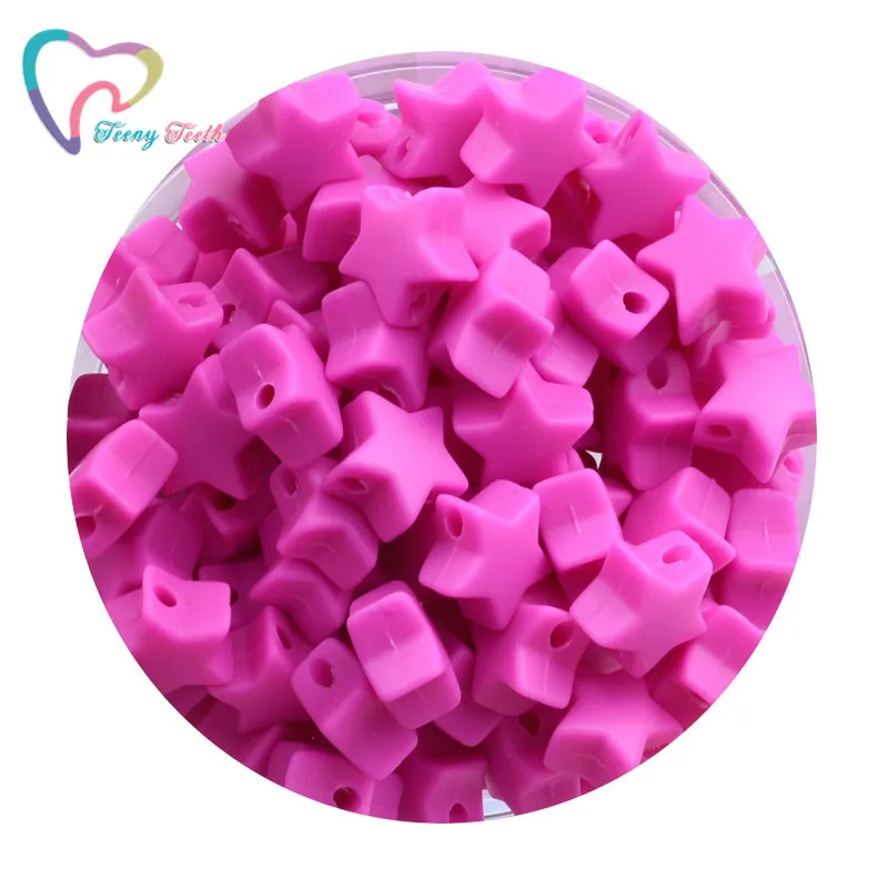 20 шт. силиконовые бусины в форме звезды 14 мм | Украшения и аксессуары