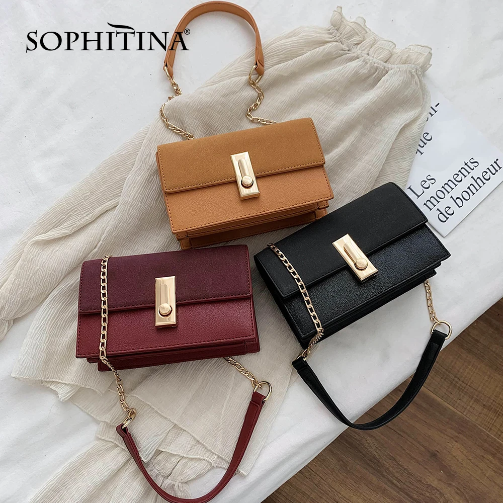 SOPHITINA женские модные сумки расшитые блестками с вращающейся застежкой