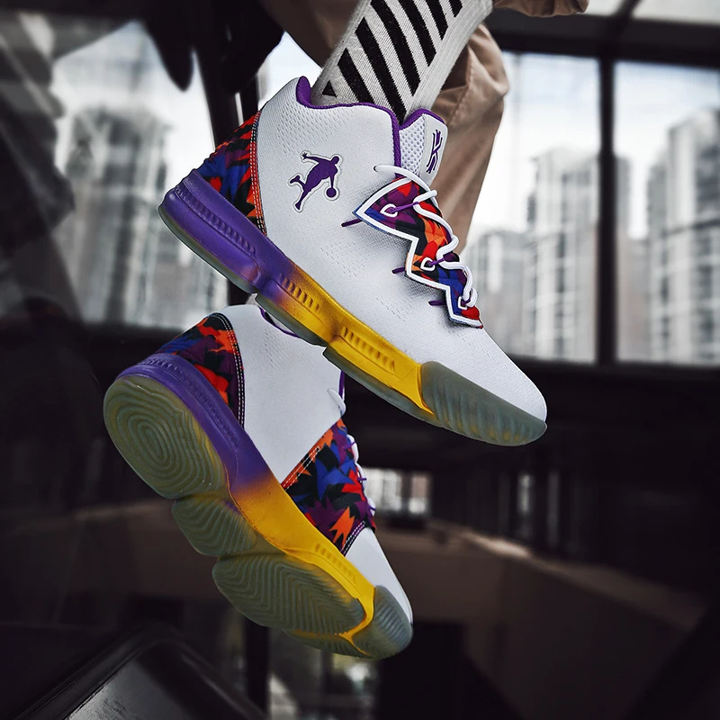 Men Jordan Basketball Shoes Cushioning Men's Basketball Sneakers Lebron Basketball Shoes Breathable Outdoor Combat Boots