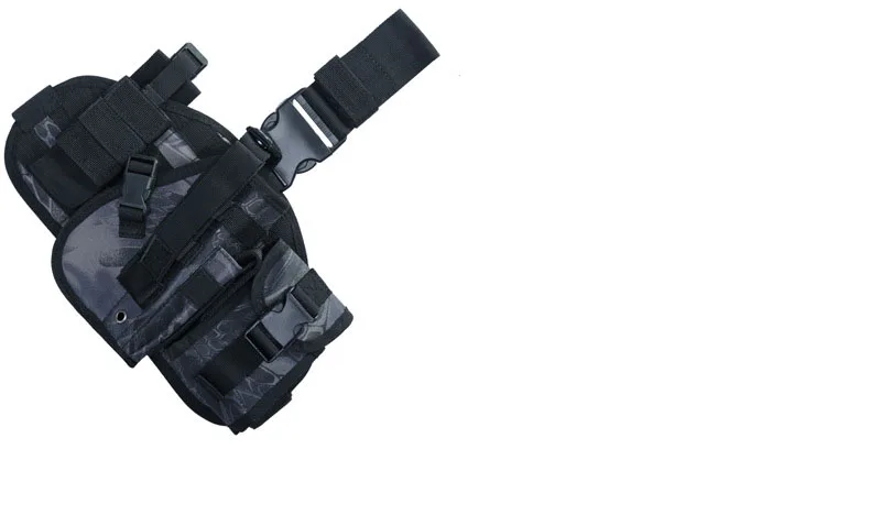 Универсальная ножная кобура Glock тактическая страйкбольная кобура для пистолета прямая ножка кобура Чехол Открытый военный ремень кобура для пистолета регулируемая - Цвет: Black python