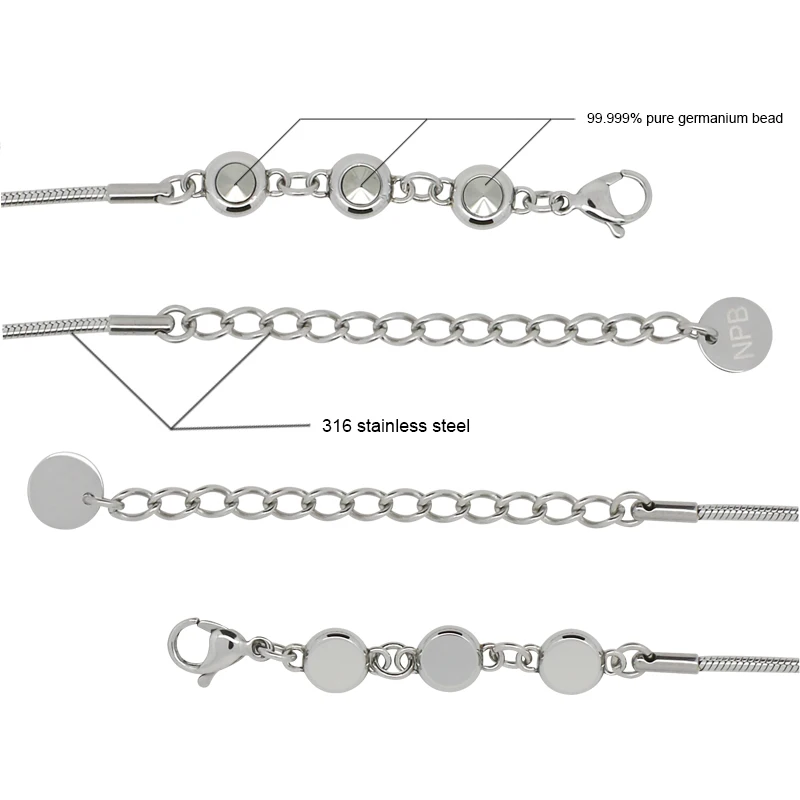 Нет проблем 200 ионное равновесие бренд терапия леди ювелирные подвески турмалин 99,999% чистый германий ожерелья P200