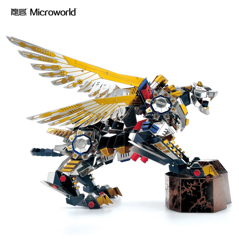 3D модели Microworld летающий тигр модель сделай сам лазерная резка пазл бочка