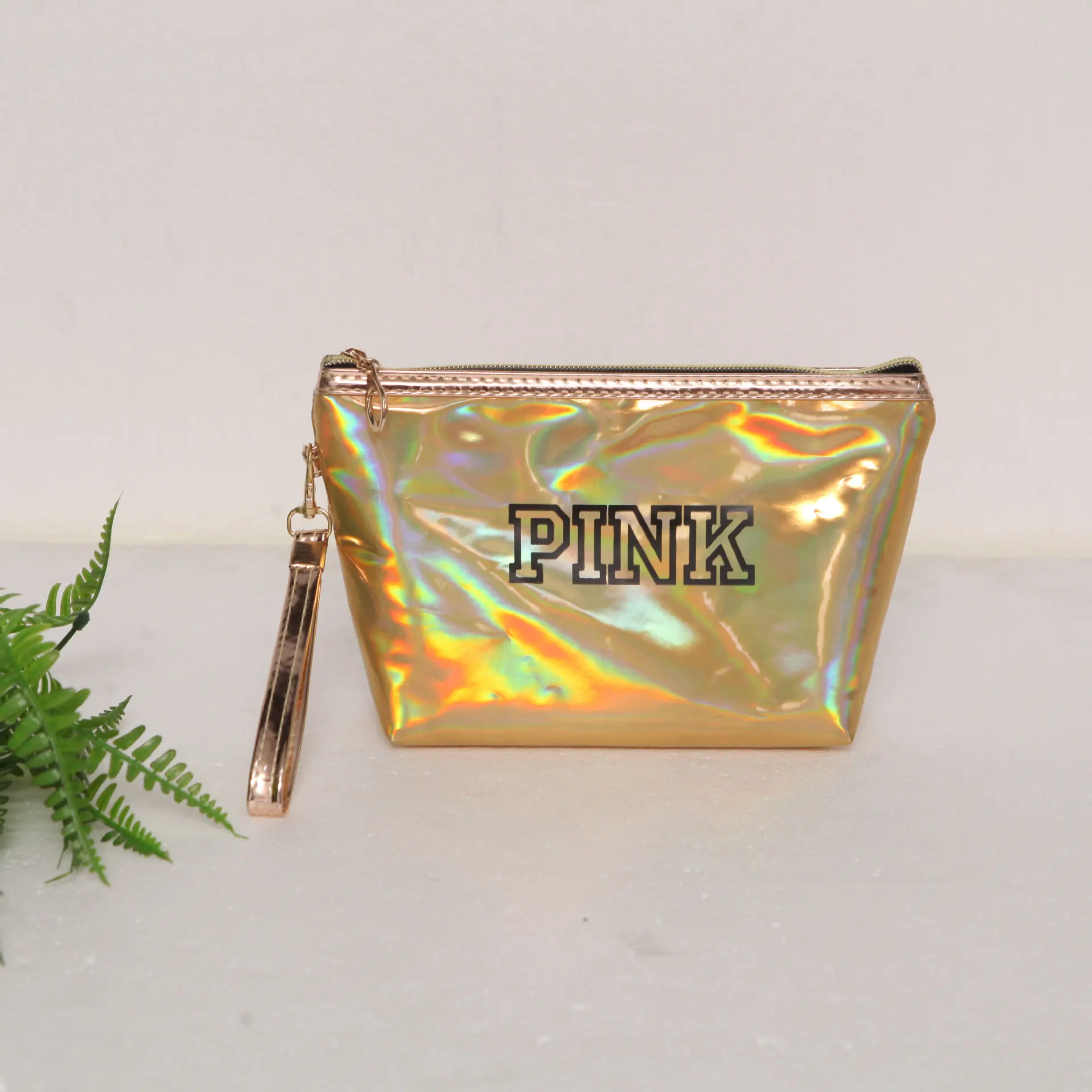 Style 2 Gold ETya модные водонепроницаемые лазерные косметички для женщин, косметичка, сумка для макияжа, сумка из ПВХ, моющаяся косметичка, дорожный органайзер, чехол - Цвет: Style 2 Gold