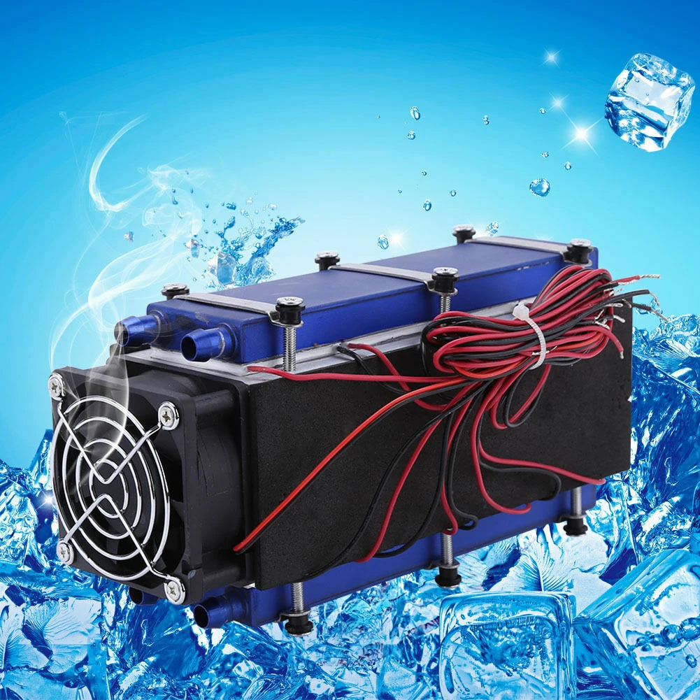 

12V 576W 8 Chip DIY Thermoelectric Cooler Peltier Refrigerators Tool Pet Bed Aluminum Home Refrigeration Accessories TEC1-12706