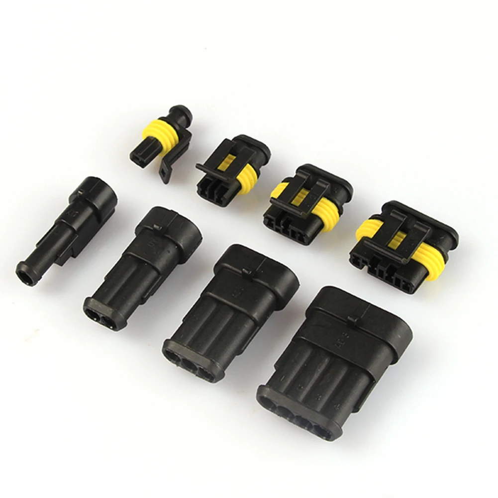 

352Pcs HID Waterproof Connectors 1/2/3/4 Pin 26 Sets Car Electrical Wire Connector Truck Harness 300V 12A