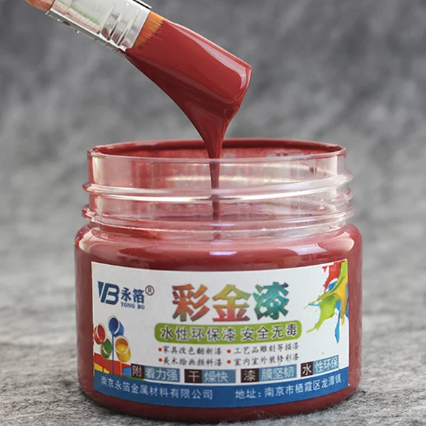 Date red Краска на водной основе, металлический лак, дерево, лак, акриловая краска, Крафт, стена, дверь, краска для дерева, 100 г, красочная краска для мебели - Цвет: Date red
