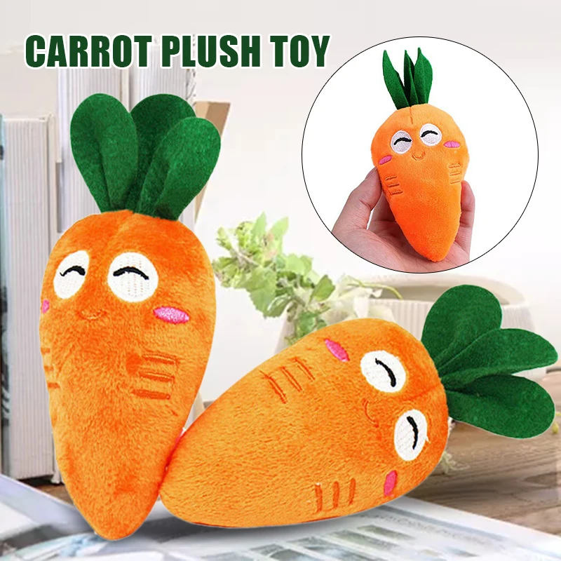 

Мягкая мультяшная плюшевая игрушка для домашних животных в виде моркови