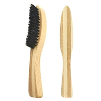 beard brush boar bristle for mens mustache shaving comb face massage facial hair cleaning brush beech long handle