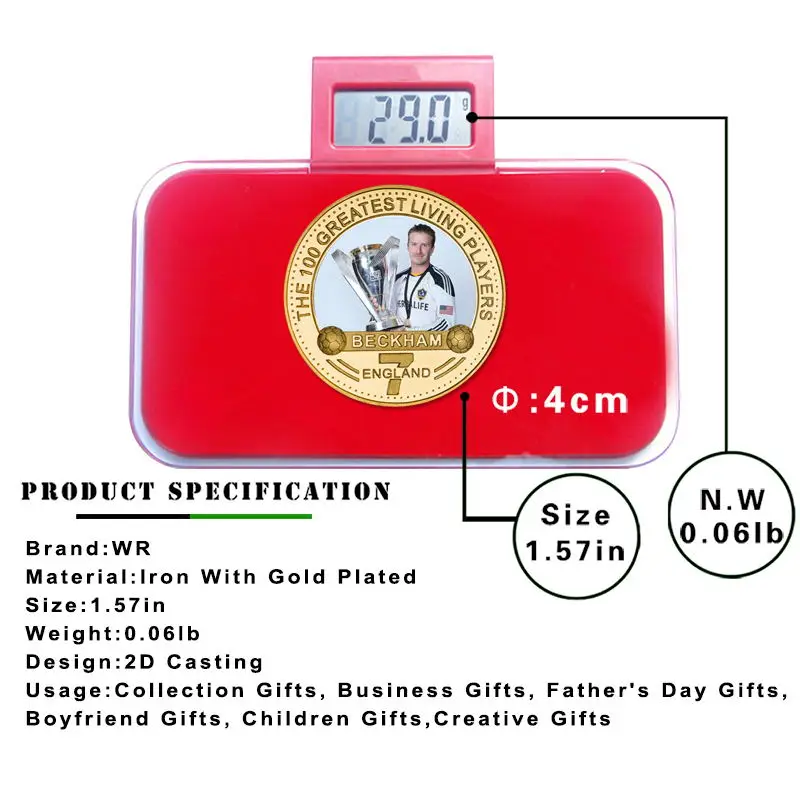 Памятные монеты позолоченные с держателем для коллекционирования изображением