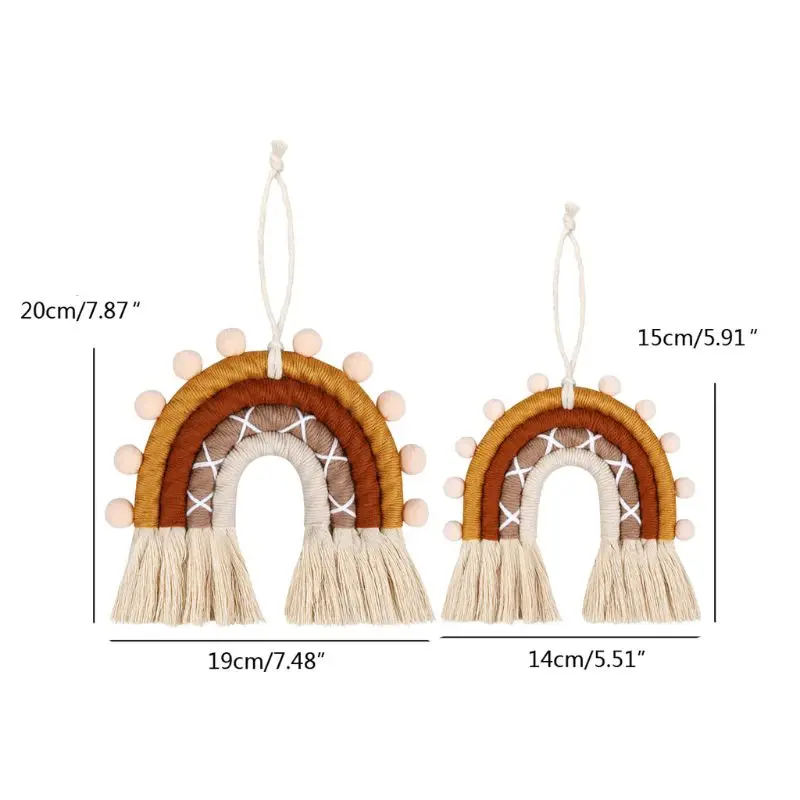 

Домашний декор ручной работы Ткачество орнамент скандинавский свежий простая стена детской комнаты Висячие H58C