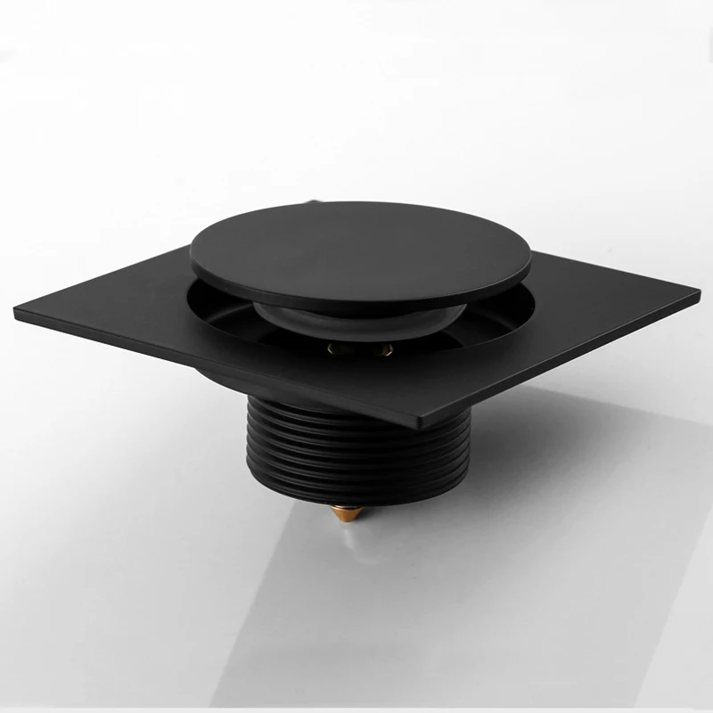 Металлическая квадратная напольная сливная пробка для ванны с защитой от запаха