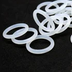 Уплотнительное кольцо из пищевого силикона, проволока диаметром 5 мм, белая, для шайбы, внешний диаметр 15-80 мм