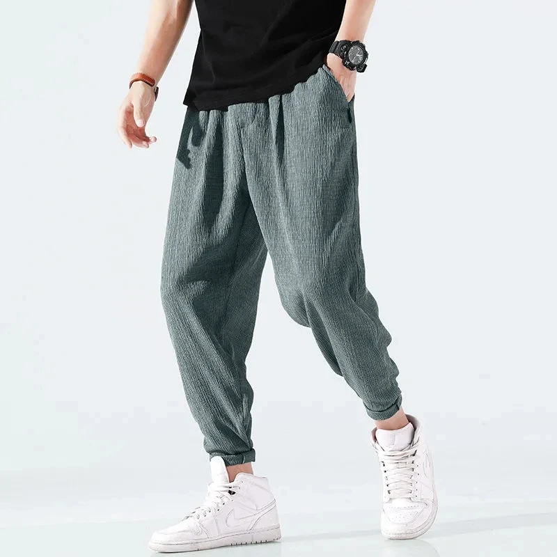 

Men's Casual Pants Men Fashion Cargo Pants Spring Summer Pants Plus Size Ankle Trousers Loose Pants