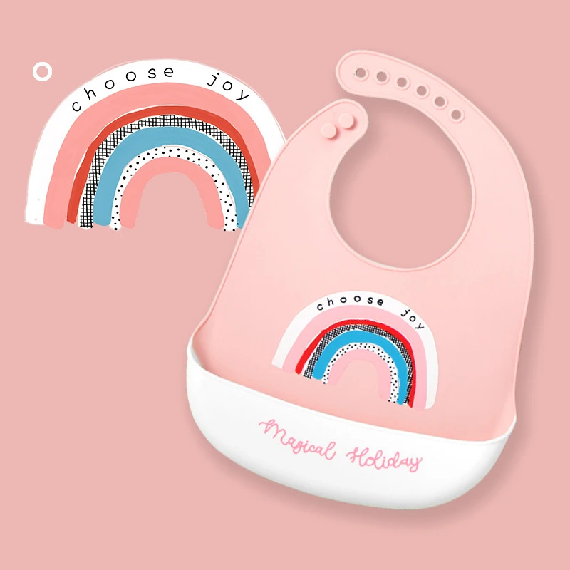 De silicona suave beb&eacute; ni&ntilde;os ni&ntilde;as cosas impermeable babero alimentaci&oacute;n reci&eacute;n nacido infantil de dibujos animados delantales ni&ntilde;os babero provecho pa&ntilde;os Bandana-3