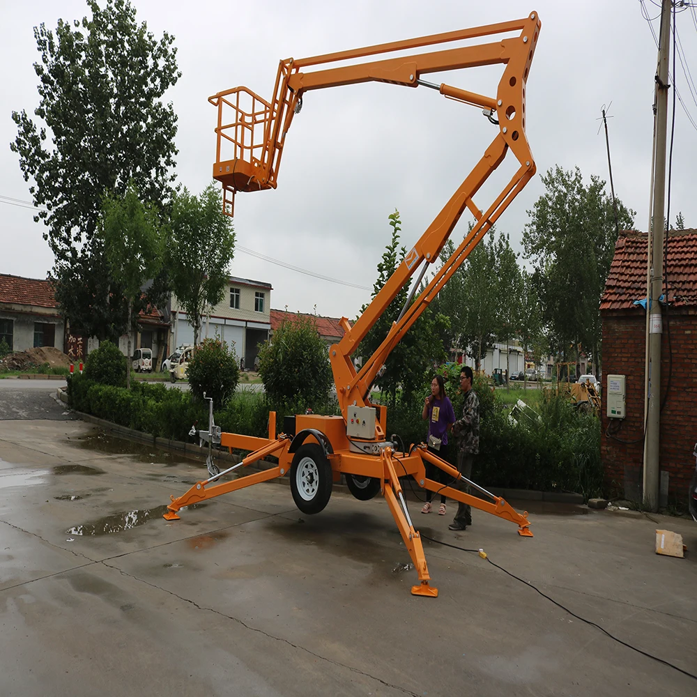 18m Articulated Hydraulic Trailer Boom Lift with Diesel Power |