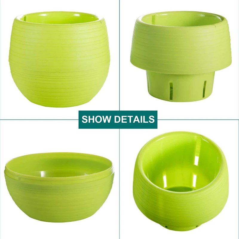 Пластик горшки 25 шт цветочных горшков под заказ съемный блюдце горшок для