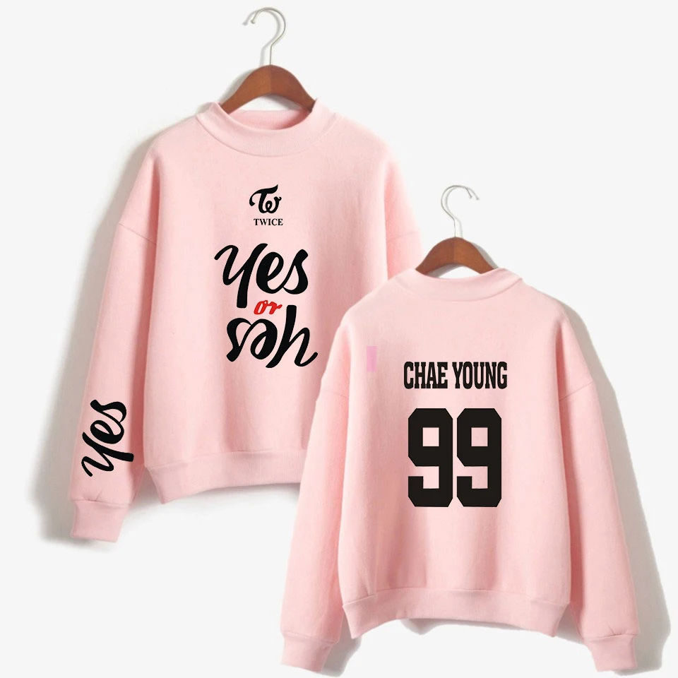 Новый дважды корейский пение группа Печати Аниме унисекс высокий воротник