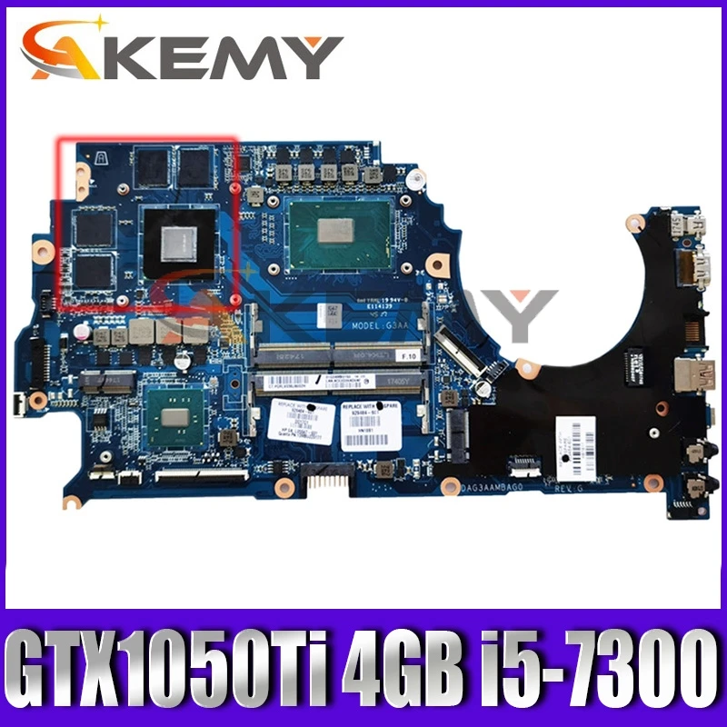 

Материнская плата для ноутбука 929480-601 929480-001 аккумулятор большой емкости DAG3AAMBAG0 для hp TPN-Q194 15-ce с GTX1050Ti 4 Гб i5-7300 WIN 100% полностью протестирована х...