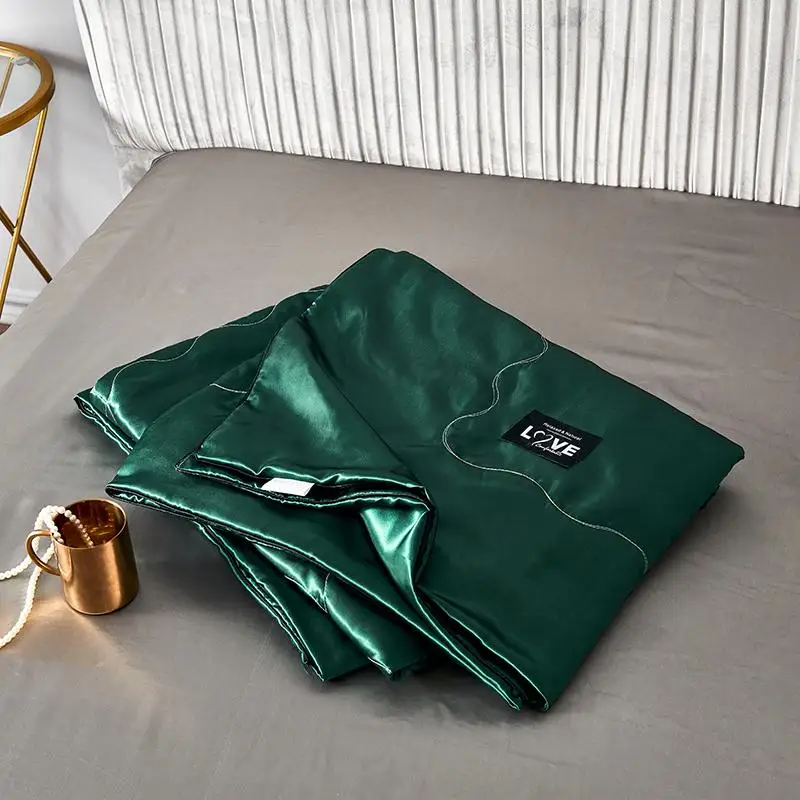 

2020 New 100% Silk Comforter Summer Blanket luxury Quilt Duvet Washable Ice soft Silk Air Conditioning Comforter Quilt Blanket