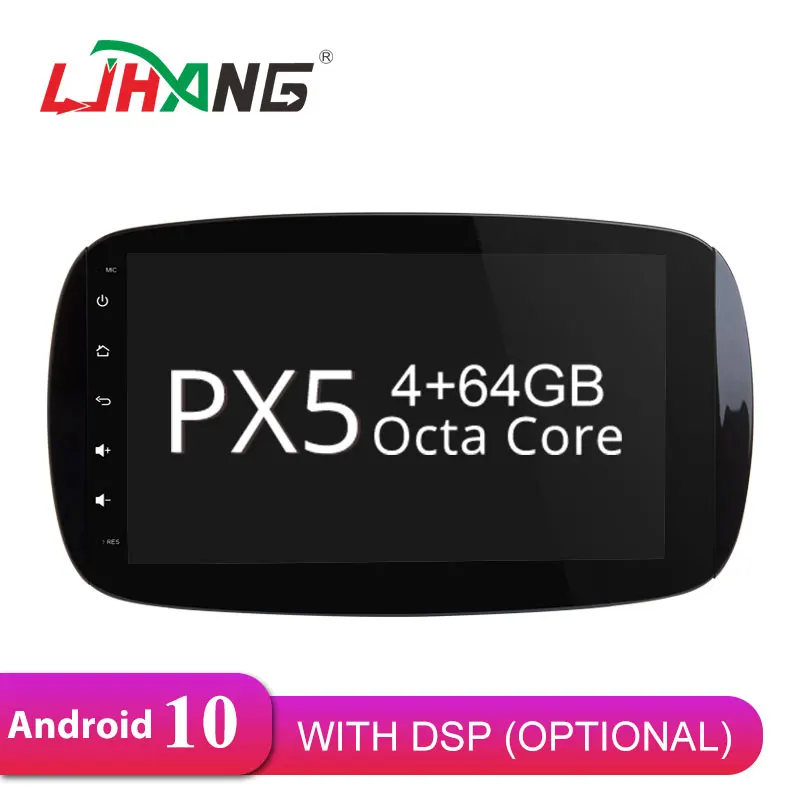 Автомагнитола LJHANG 1 Din 4 + 64 ГБ DVD плеер Android 10 для Mercedes/Benz Smart Fortwo 2016 2017 2018 Wi Fi GPS