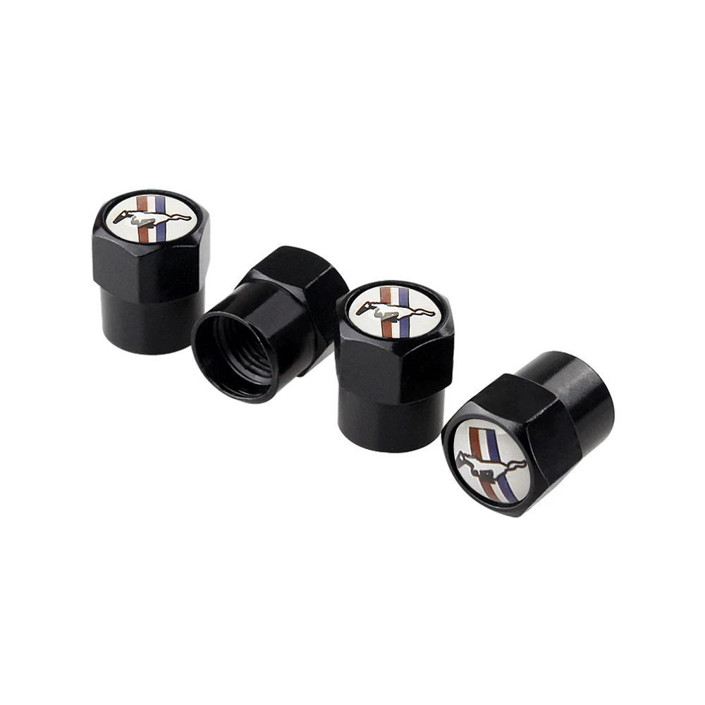 Автомобильный Стайлинг крышки стержня вентиля шины Rim Стикеры для Mustang V6 V8 Kuga GT350