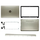 Новый оригинальный чехол для ноутбукапередняя рамкаЧехол BottmПетли для HP павилон 17-BY 17-CA, задняя крышка для ЖК-экрана, Золотая