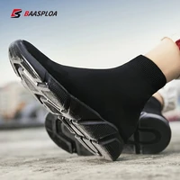 baasploa 2021 new arrival men women winter couple socks shoes women thick soled casual size 33 47 couple knitted short boots