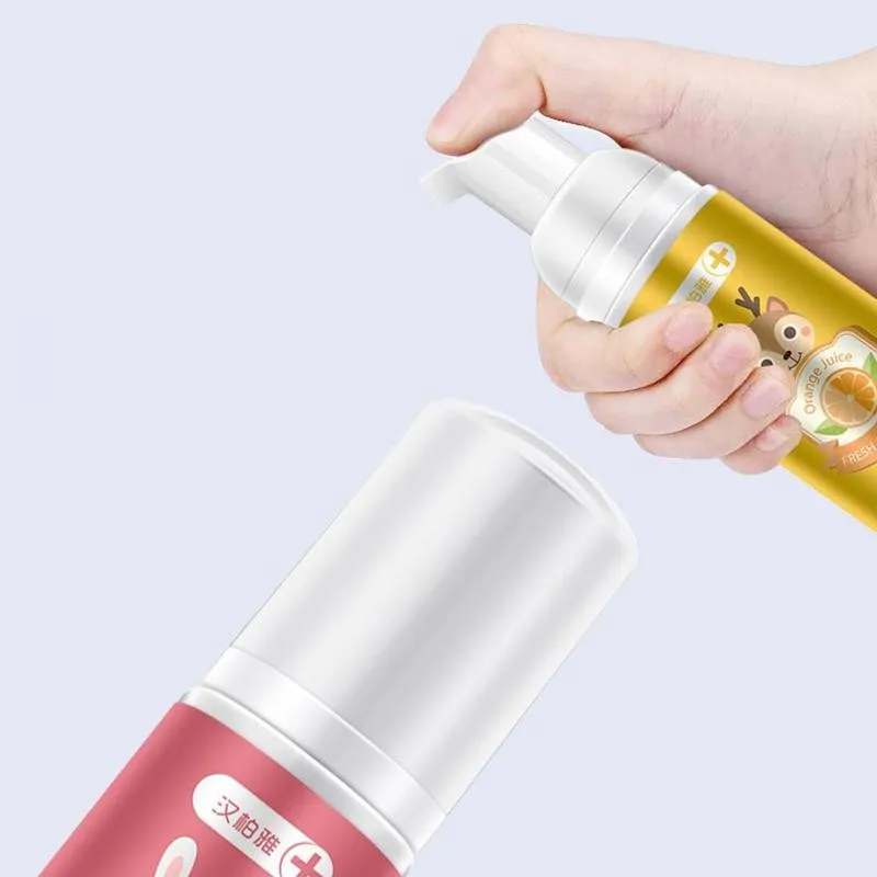Pasta de dientes de espuma de fresa, herramienta de cuidado Dental para eliminaci&oacute;n de manchas, limpieza bucal, blanqueamiento, Mousse, 60ml-4