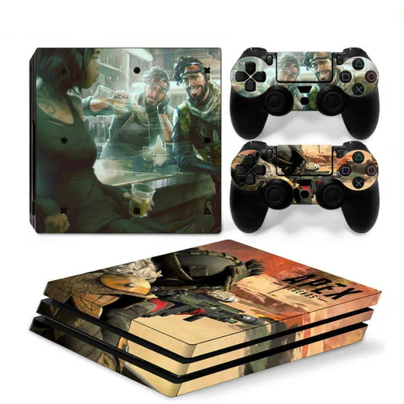 

Съемная Виниловая наклейка для консоли PlayStation 4 Pro с 2 контроллерами для PS4 Pro