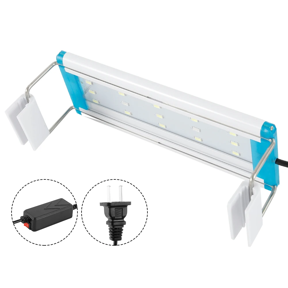 Супер тонкий светодиодный светильник для аквариума водных растений 18 75 см