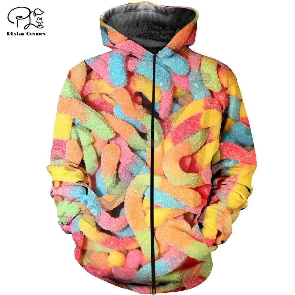 

PLstar Cosmos 3DPrint Newest Food Candy Snacks Fruits Summer Harajuku Streetwear Funny Casual Hoodies/Sweatshirt/Jacket/-a1