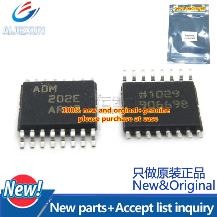 5 шт. 100% новый и оригинальный ADM202EARUZ TSSOP16 EMI/EMC совместимый + 15 кВ ESD защищенный RS 232