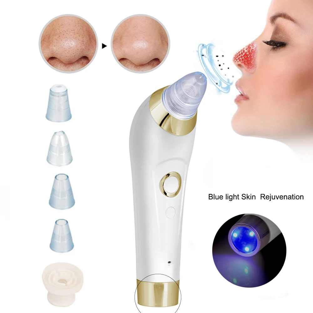Вакуумный отсос угрей средство для удаления точек Noir Comedones Синяя светодиодная