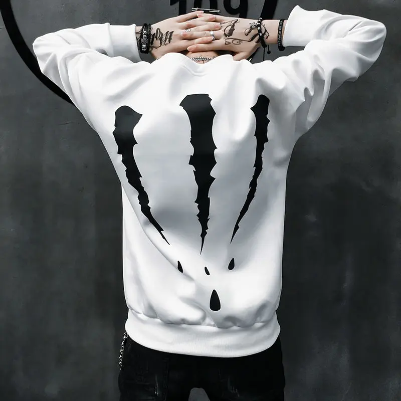 Футболка мужская свободного покроя в стиле хип хоп|Мужские футболки| |