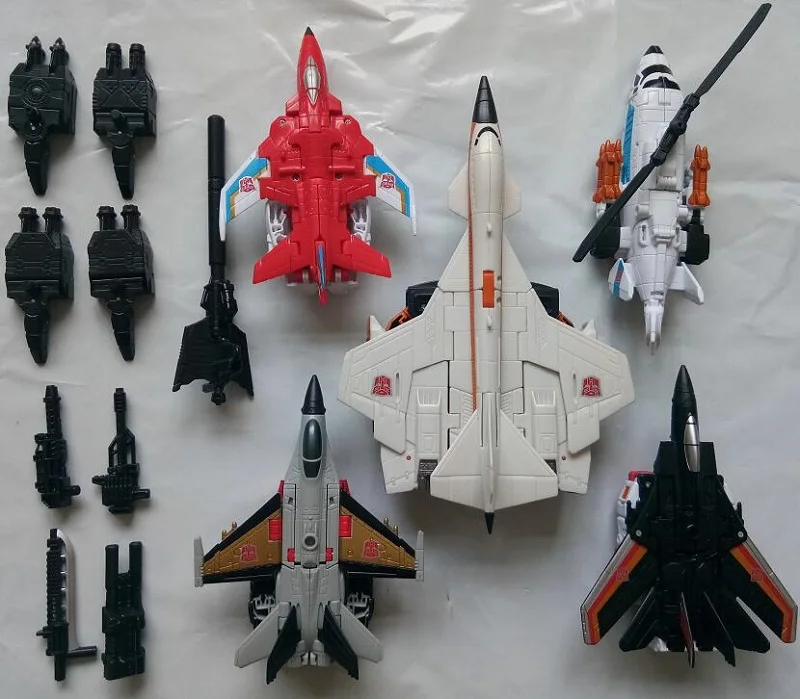 5 шт./компл. самолетов Skydive Firefly Alpha Bravo Superion Silverbolt Классические игрушки для мальчиков фигурку без упаковки для розничной продажи