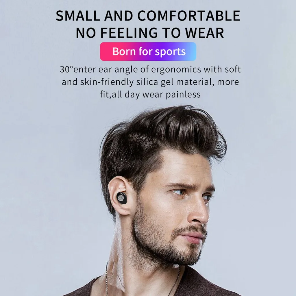 TWS Bluetooth наушники шум отмена беспроводной 9D стерео наушники IPX7 водонепроницаемый fone de ouvid гарнитура беспроводные наушники